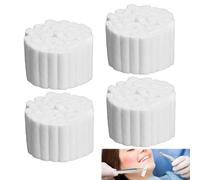 200pcs Nasal Plugs Cotton Rolls,Dental Cotton Gauge Rolls,Safety First Aid Group Nasal Plugs, Highly Absorbent Cotton Rolls Nosebleed Accessories Natural Cotton Nasal Plug (White)