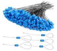 200Pcs Numbered Security Cable Seals Tamper Proof Steel Wire Cable Tags Pull-Tite Trailer Seals Cable Ties-Strap for Container Trailers Cargo Trailer Truck