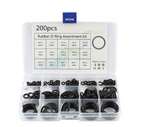 200PCS O-Ring Gasket kit Rubber Washer Seals Assortment Set Electrical Gasket Ring for Plumbing Washer Seal & Auto Quick Repair (200)