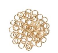 200pcs Open Jump Ring Pendant Connector DIY Jewellery, 3 4 5 6 7 8 9 10 12mm Jump Rings for Keychains(KC Gold,6mm)