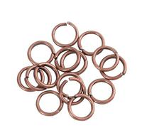 200pcs Open Jump Ring Pendant Connector DIY Jewellery, 3 4 5 6 7 8 9 10 12mm Jump Rings for Keychains(Red Copper,10mm)