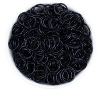 200pcs Open Jump Rings, Black O Ring Connectors for Jewelry Making, Funny DIY Chainmail Rings for Keychains Bracelet Necklace Making (12mm)