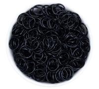 200PCS Open Jump Rings O Ring Shaped Jump Rings for Jewelry Making Funny DIY Chainmail Black Iron for Keychains Bracelet Necklace Making