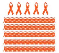 200PCS / Pack Supportive Ribbon Badge Pins Easy to Wear Brooches Awareness Pin for Philanthropic Activities and Nonprofit Event Accessories