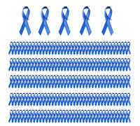 200PCS/Pack Supportive Ribbon Badge Pins Easy to Wear Brooches Awareness Pin for Philanthropic Activities and Volunteer Easy to Wear Brooches