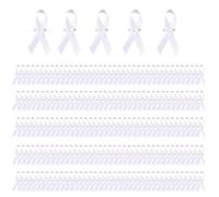 200PCS / Pack Supportive Ribbon Badge Pins Easy to Wear Brooches Awareness Pin for Philanthropic Activities and Volunteer Nonprofit Event Accessories