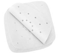 200pcs Paper for Air Fryer 8.5inch, Bamboo Steamer Paper, Premium Perforated Parchment Papers for Streamer, Pans, No Burn, Easy Cleanup (White)