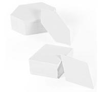 200pcs Paper Piecing Templates for Quilting - White Paper Piecing Shapes - Gem Shape, Flat Rhombus