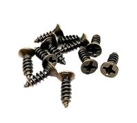 200Pcs Phillips Flat Countersunk Head Self Tapping Screw M2 M2.6 M3 Mini Small Golden Silver Bronze Black Steel For Wood Box, Antique brass, 2.6x10mm