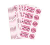200Pcs Pink Fragile Stickers for Shipping Do Not Crush Bend or Fold Handle with Care Labels Self Adhesive Warning Stickers for Shipping Mailing Cartons Envelops