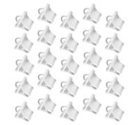 200pcs Plant Grafting Clips for Tomato Vines, Vegetables and Stalks | Plastic White Design, Weather-resistant Use, Trellis Training and Grafting, for Nursery Growers and Roses