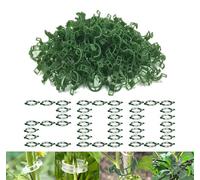 200PCS Plant Support Clips, Reusable Plant Fixing Clips Tomato Clips Garden Clips Plant Support Clips Plant Vine Clips for Flower Vegetable Upright Growth, Plant Clips for Climbing Plants (200, Green)