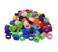 200PCS Plastic Bird Training Accessories Racing Pigeon Leg Bands, 10mm Inner Size