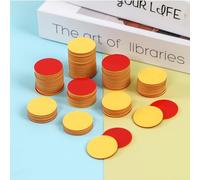 200Pcs Plastic Counters Chips, Learning Resources Counting Tokens, Double Sided Counter for Maths Games, Early Educational Counters for Learning, Counting Toys for Bingo Game (Red & Yellow)