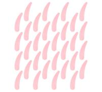 200pcs Plastic Crescent Face Mask Spatula Pink Reusable