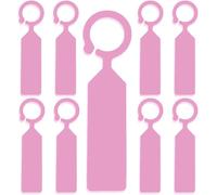 200Pcs Plastic Plant Labels Garden Plant Hanging Labels Waterproof Tree Tags Hanging Markers for Garden, Farms, Nurseries and Trees - Pink