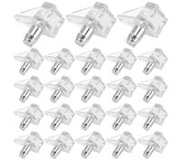 200pcs Plastic Shelf Pins 5mm Bookcase Shelf Holder Pegs | Push Fit Design, Discreet Low Profile Support, for Wood or Glass Panels, Cabinet Shelves and Display Use