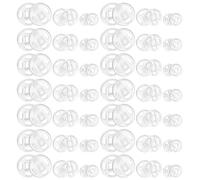 200PCS Plastic Snap Fasteners, 3 Sizes Clear Sew on Snaps Buttons for Cloth