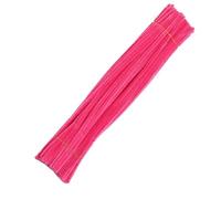 200pcs Plush Stick Twisting Bar Chenille Stems Wire Pipe For Kids Toys DIY Strips Creative Handicrafts Felt Wires(Pink red)