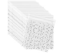 200PCS Polka Dot Cookie Bags - Clear Cellophane Treat Bags with Self Adhesive Sealing - White Polka Dot, Small Size for Sweets, Biscuits & Cookies