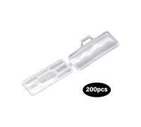 200Pcs Practical Reusable Cable Identification Box Clear Window Secure Fastening Portable For Office Industrial Use Industrial Identification Systems