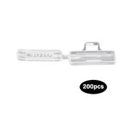 200Pcs Practical Reusable Cable Identification Box Clear Window Secure Fastening Portable For Office Industrial Use Industrial Identification Systems