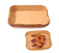 200pcs Rectangle Air Fryer Paper Liners,Oil and Water Durable Air Fryer Paper Disposable Air Fryer Sheets for Air Lifemaison Frying Machine BBQ, Baking & Steamer