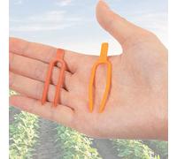 200pcs Red Forks and 100pcs Clips for Watermelon Strawberry Vines, Promotes Healthy Plant Growth, Easy to Harvest, and Maintain (red A)