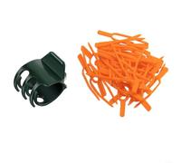 200pcs Red Forks and 100pcs Clips for Watermelon Strawberry Vines, Promotes Healthy Plant Growth, Easy to Harvest, and Maintain (orange A)