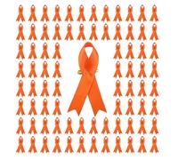 200Pcs Ribbon Badge Pins Fundraising Lapel Pins Silk Fabric Brooch Social Event Public Welfare Party Supply Advocacy Merchandise