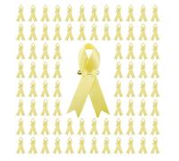 200Pcs Ribbon Badge Pins Fundraising Lapel Pins Silk Fabric Brooch Social Event Public Welfare Party Supply Advocacy Merchandise