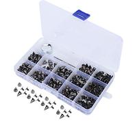 200Pcs Rivet Punk Nail Snap Fastener Tool Kit, Zinc Alloy DIY Leather Craft Press Studs, Punk Rivets for Clothing Accessories, Leather Bags, Hats, Clothes