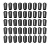 200pcs Round Head Rubber Sleeve Shelf Prong Accessory Hanging Hook Tip Covers Wire Protector Metal Tubing Rubber Cover Wire Hangers Rack Tip Protector Screw Protective Case PVC