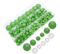 200Pcs Safety Eyes and Secure Washers for Amigurumi Crochet - Thalinfayi 10/15/24mm Plastic Safety Eyes Crochet Craft Eyes for Amigurumi, Crafts, Crochet Doll DIY Making Supplies (Green)