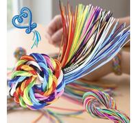 200Pcs Scoubidou Strings for DIY Handwork: Enough for Over 60 Unique Gifts