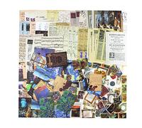 200pcs Scrapbooking Stickers and Paper Ephemera Pack Aesthetic journaling Sticker Vintage Patterned Paper for Junk Journal Planner Collage Album Art Craft Diary Decoration DIY Bujo Supplies (Artistic)