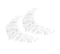 200pcs Self Adhesive Mirror Glass Mosaic Tiles Silver