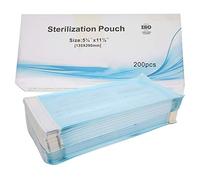 200pcs Self Sealing Cleaning Pouch, 135 x 290mm Sterilisation Pouches Disposable Self Sealing Cleaning Pouch for Dental Materials