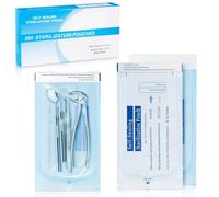 200pcs Self-sealing Sterilization Pouches for Dentist Tools, Autoclave Sterilizer Bags Cleaning Bags Sterilizer for Tattoo Dental Nail Art Accessories (5.25x10inch)