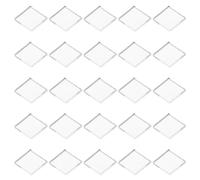 200pcs Self Stick Mirror Tiles Mosaic Glass Silver