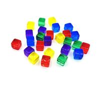 200Pcs/set Six Sided Acrylic Dices Square Corner Clear Board Game Engraving Colorful Educational Toy