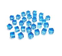 200Pcs/set Six Sided Acrylic Dices Square Corner Dices Clear Board Game Engraving Colorful Educational Toy