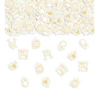 200Pcs She Found Her Honey Bridal Shower Confetti | Bee Theme Bridal Shower Decor, Honeycomb Table Decor Paper Double Sided Print for Wedding Bachelorette Party Supplies