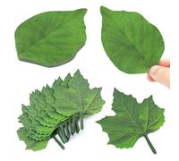 200Pcs Sheets Sticky Notes Set, Removable Self Sticky Classroom Decorations, Funny Post It Notes, Beautiful Green Leaf-Shaped Sticky Notes Stickers for DIY Decoration, School and Home Uses