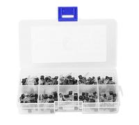 200Pcs Silicon Transistor Kit, 10 Values NPN PNP TO-92 Assortment BC327-BC558 Transistor Assortment Kit with Transparent Box for Electronic Professionals Enthusiasts