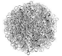 200Pcs Silver Lobster Claw Clasps and 200Pcs Open Jump Rings for DIY Bracelet Necklace Jewelry Making, 12mmX7mm