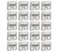 200Pcs Silver Stainless Steel Wall Panel Clip for WPC Bamboo Fiber Panels | 4.8x3.4x0.4cm Size, Tight Stable Connections, Apartments and Hospitality Spaces Upgrades