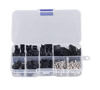 200Pcs SM 2.54mm Terminal Cable Plug Male Female Housing Pin Header Crimp Terminals Connector Assortment Kit for Automotive Household Appliances Circuit Boards