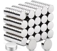 200PCS Small Round Magnets Rare Earth Magnets,6x2mm Refrigerator Magnet,Disc Neodymium Magnet Strong for Crafts, Miniatures, Nails, Office,Kitchen,Whiteboard, Cabinet