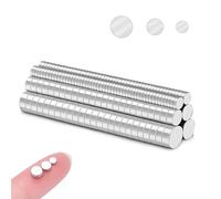 200PCS Small Round Neodymium Magnets, 100pcs 3x1mm, 50pcs 5x2mm, 50pcs 4x2mm Mini Round Strong Magnets for Fridge, Whiteboards, Crafts